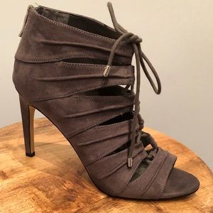 BCBGeneration peep toe booties